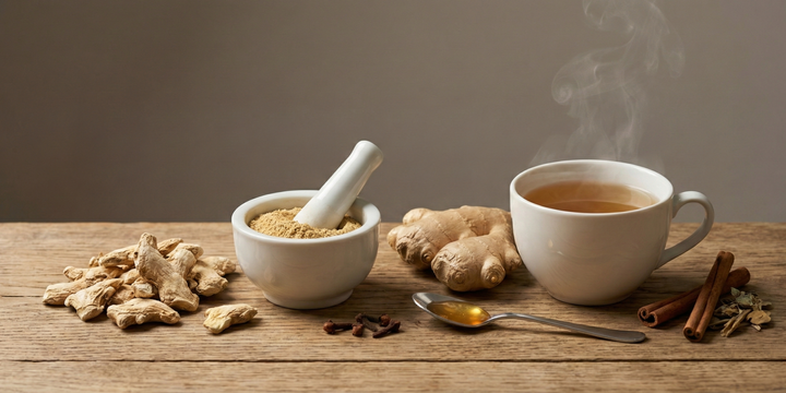 Ayurvedic Benefits of Dry Ginger Powder for Cough, Cold & Gut Health