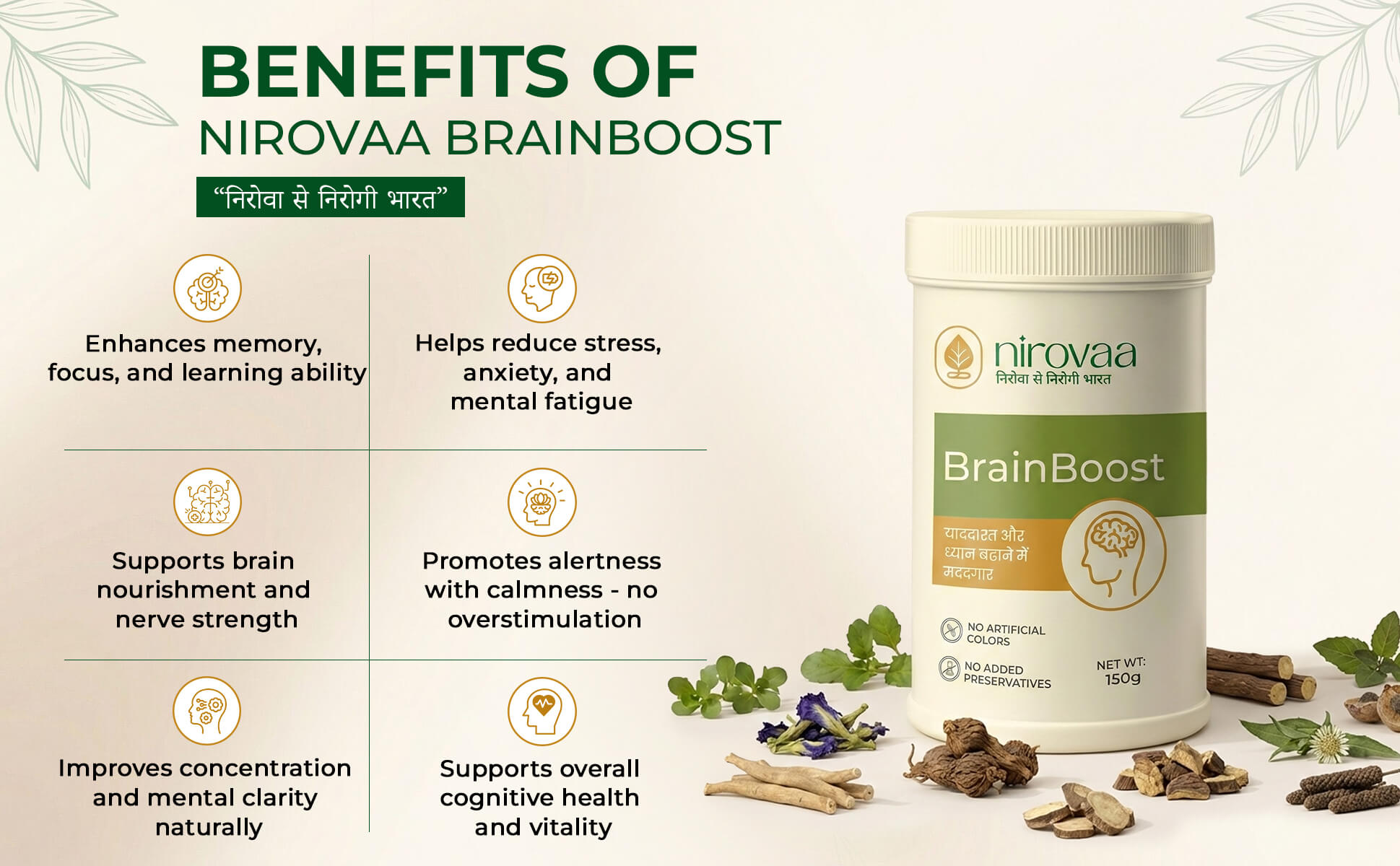 benefits of  Nirovaa BrainBoost