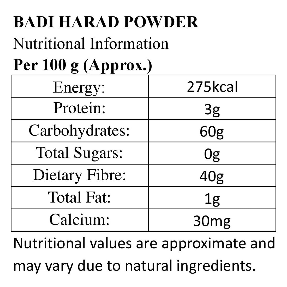 Badi Harad Powder