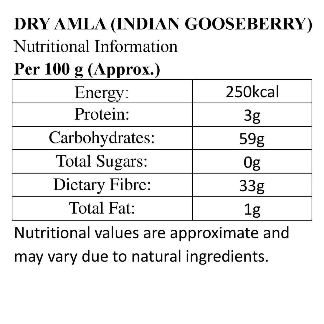 Dry Amla (Indian Gooseberry)