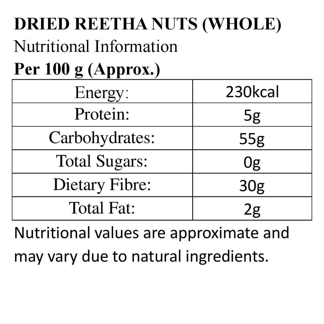 Dried Reetha Nuts/Whole