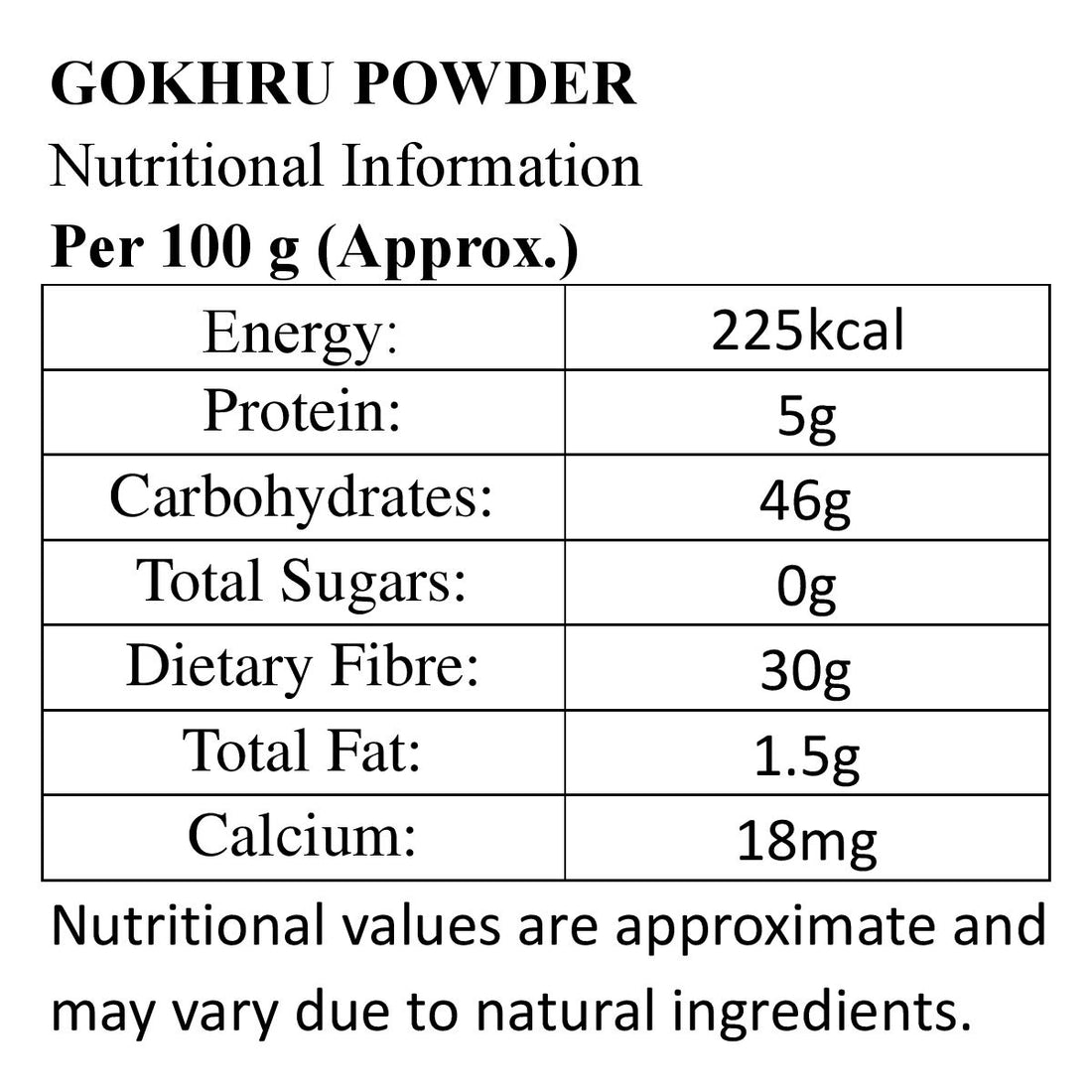 Gokhru Powder