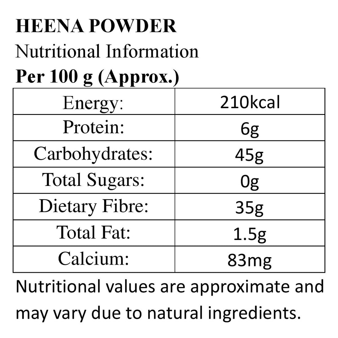 Heena Powder