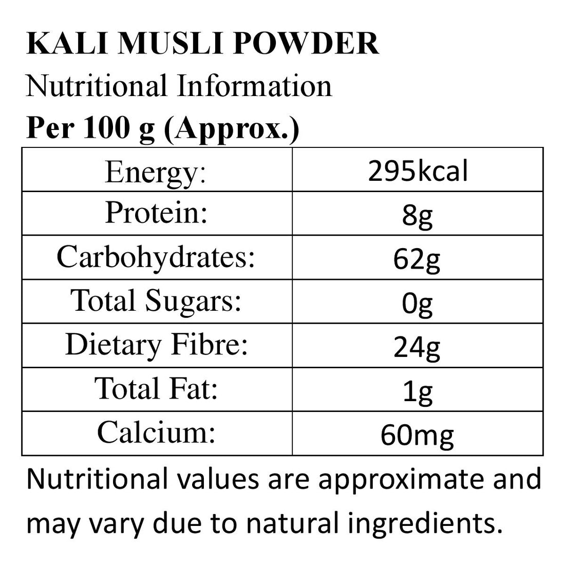 Kali Musli Powder