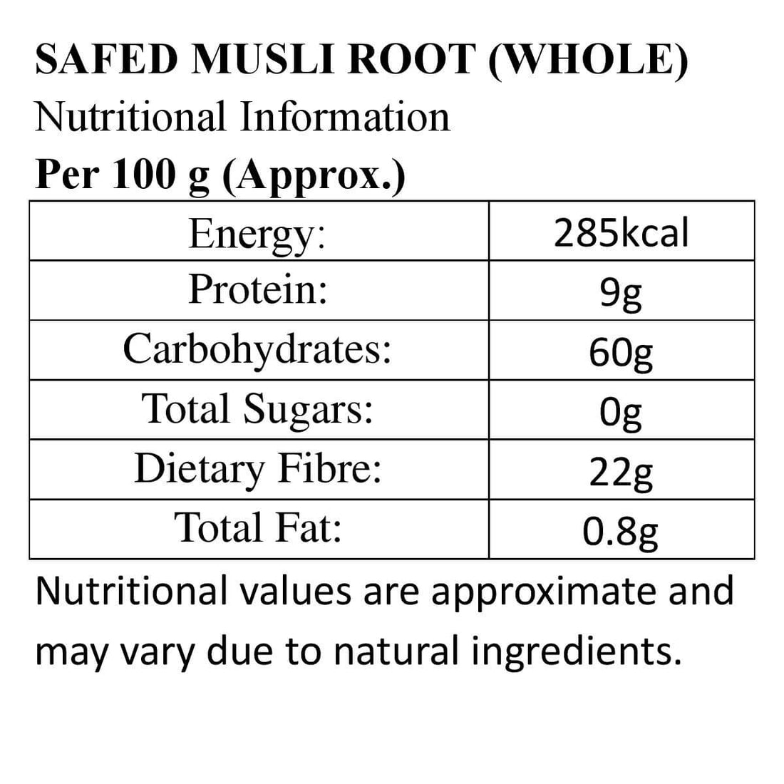 Safed Musli Root Whole
