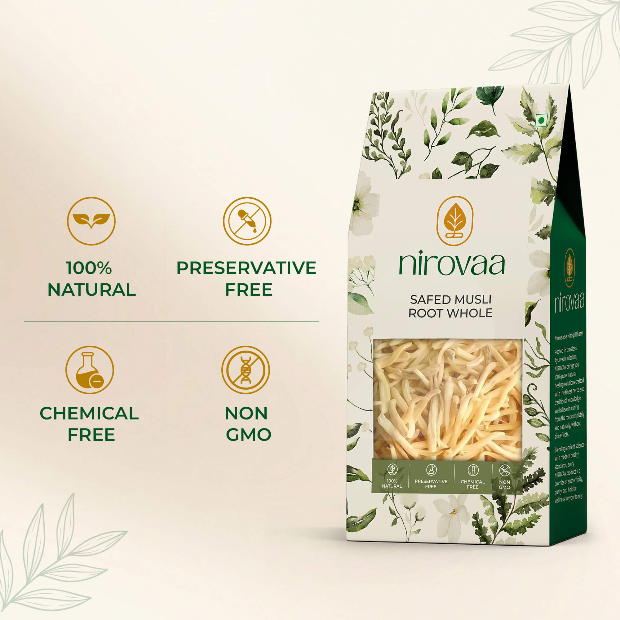 Safed Musli Root Whole